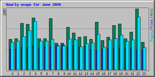 Hourly usage for June 2026